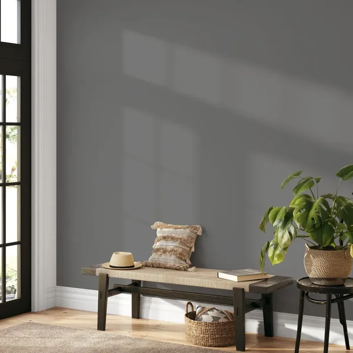 Solid Color Wallpaper With A Minimalist Style In Dark Gray – D413