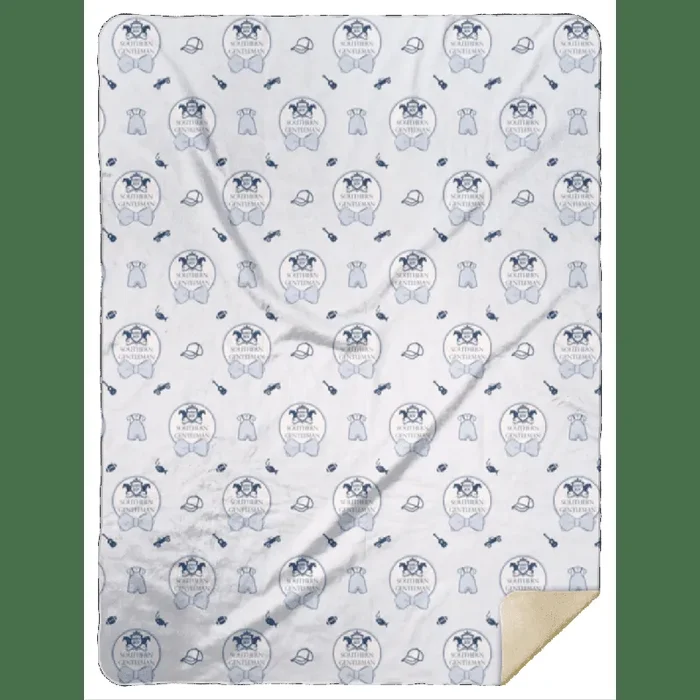 Southern Gentleman Plush Throw Blanket 60×80