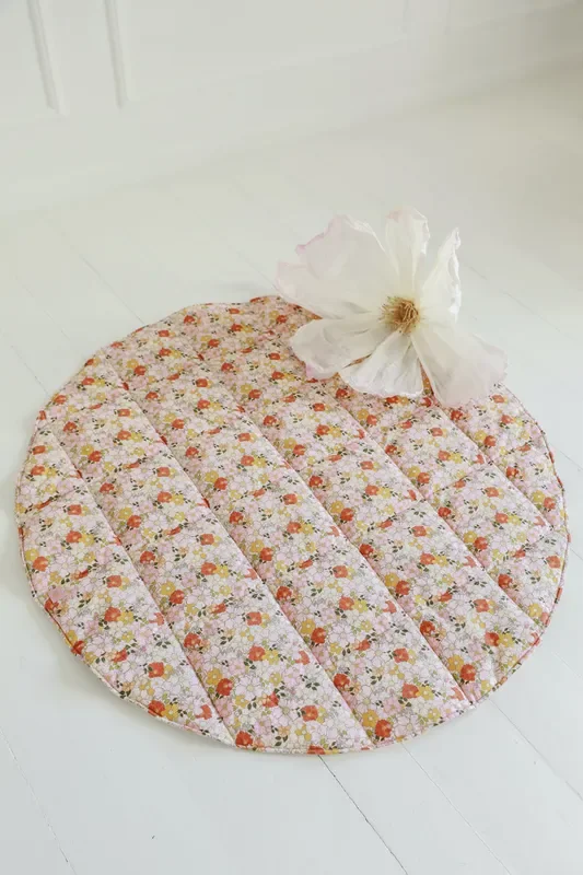 “spring Garden” Round Cotton Mat