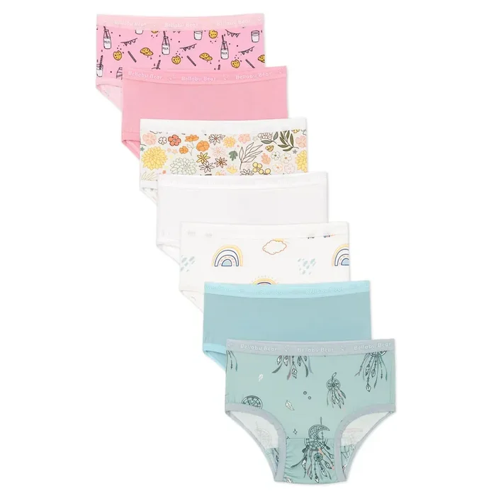 Springtime Bamboo Girls’ Underwear 7-pack