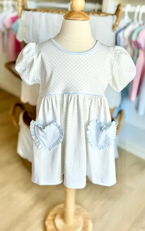 Squiggles by Charlie Blue Dot Popover Dress