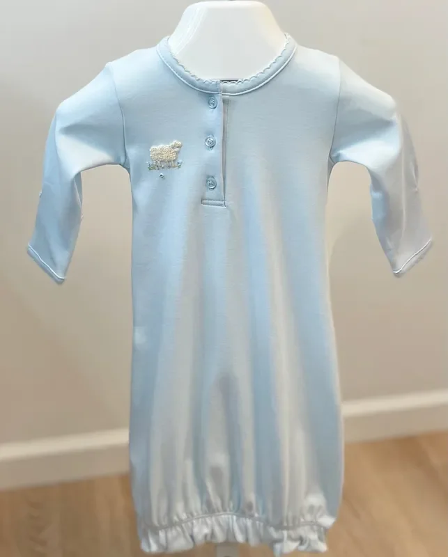 Squiggles by Charlie Light Blue Lamb Gown