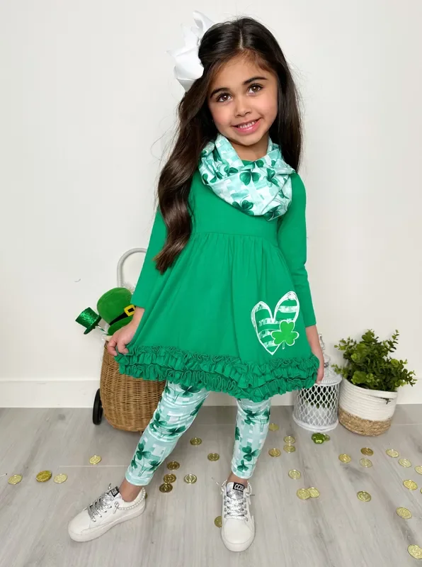 St. Paddy’s Lucky Clover Print 3 Piece Set