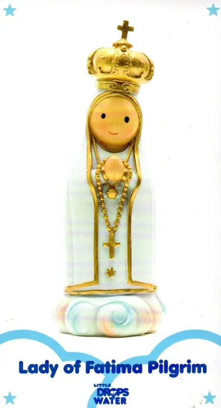 Statue – Lady of Fatima Pilgrim (Little Drops of Water) 100mm
