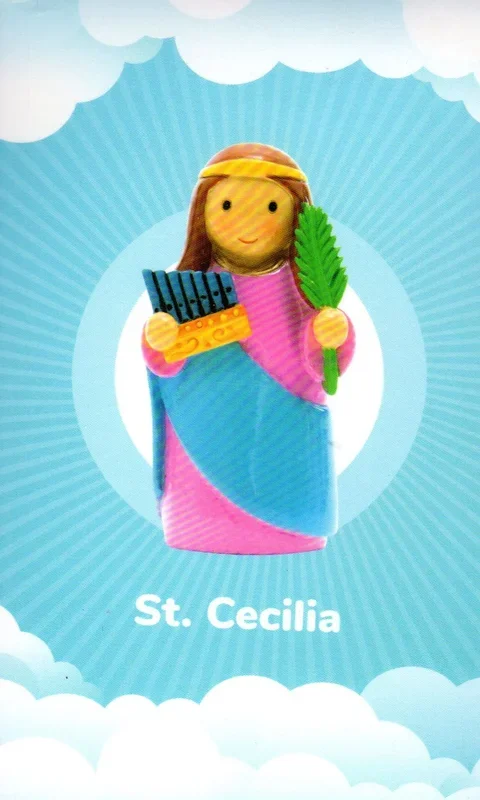 Statue – St Cecilia (Little Drops of Water) 100mm