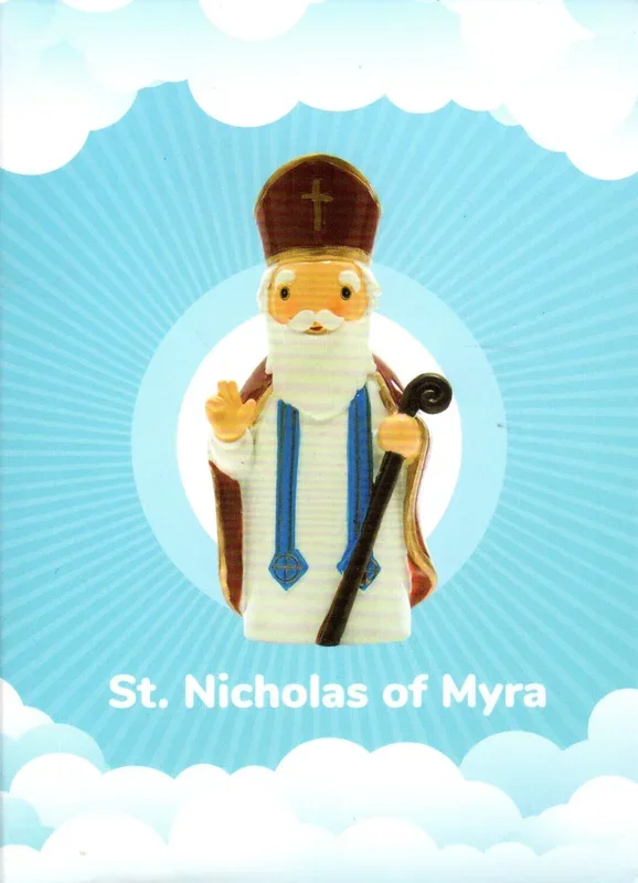 Statue – St Nicholas of Myra (Little Drops of Water) 100mm