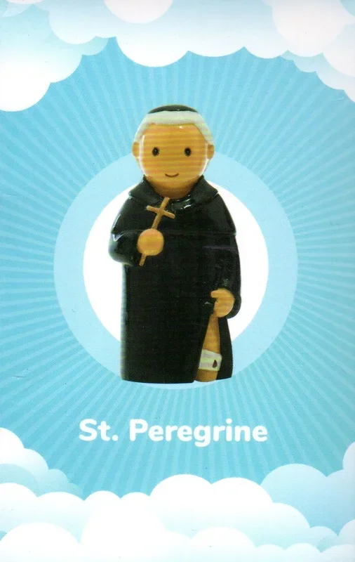 Statue – St Peregrine (Little Drops of Water) 100mm