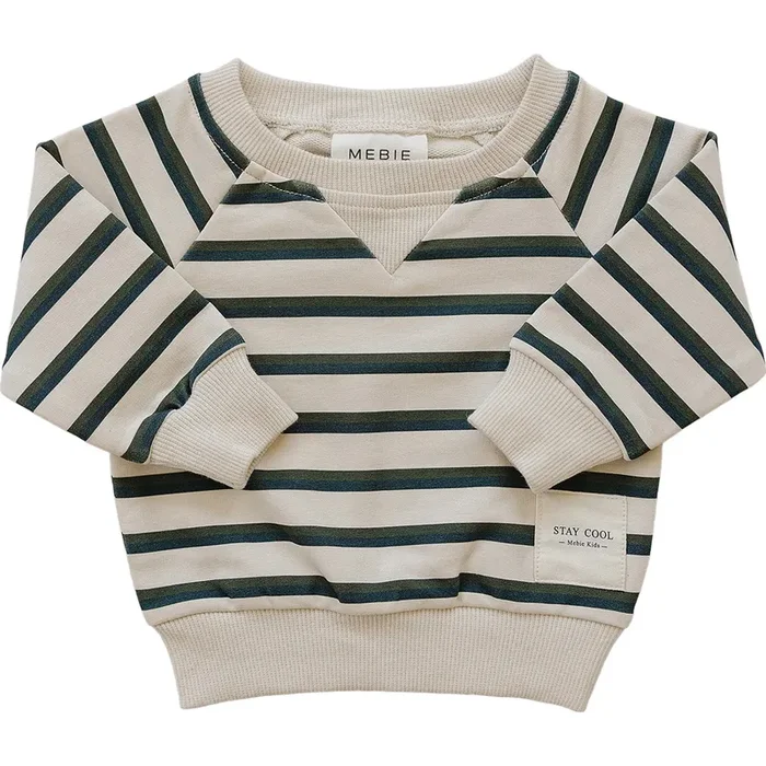 Stay Cool Striped Crewneck