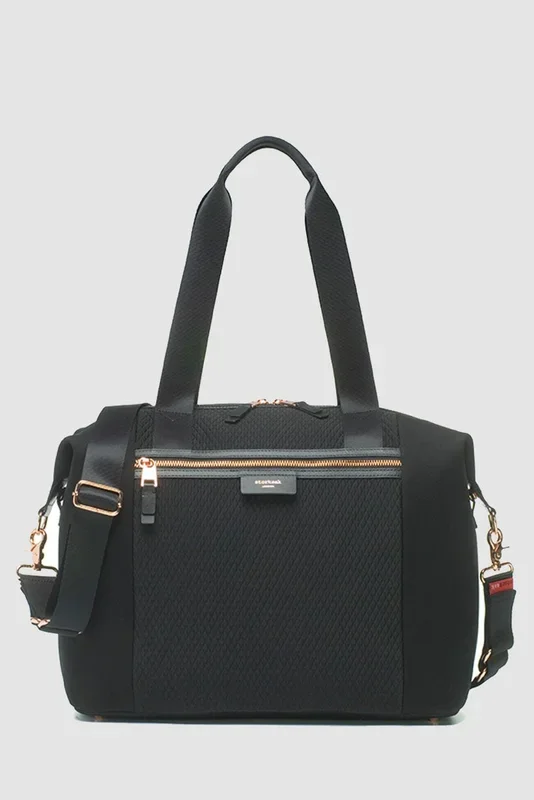 Stevie Luxe Wickeltasche schwarz Storksak