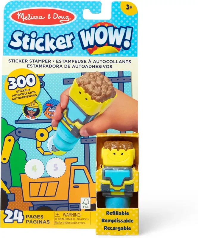 Sticker WOW! Activity Pad & Sticker Stamper – Bulldozer