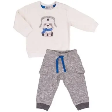STR. SOLID COLOR AND MELANGE FLEECE SET
