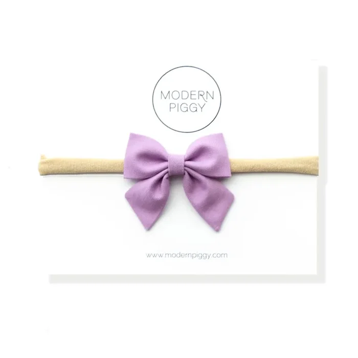 Striking Purple | Mini Piggy Bow