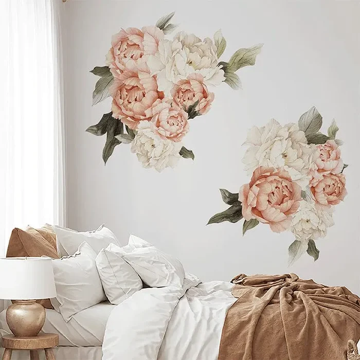 Summer Daze Peonies Wall Decal