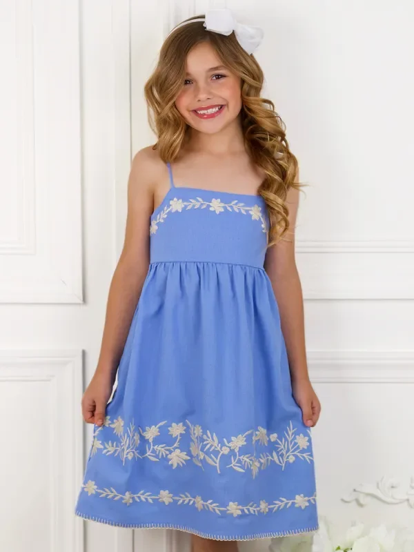 Sunbeam Bloom Embroidered Dress
