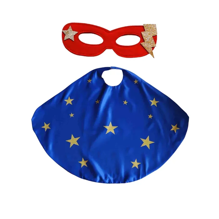 Superhero Star Power Cape Set, Blue