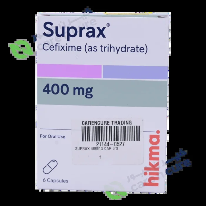 Suprax 400 mg Capsule 6 Pieces (Original Prescription Is Mandatory Upon Delivery)