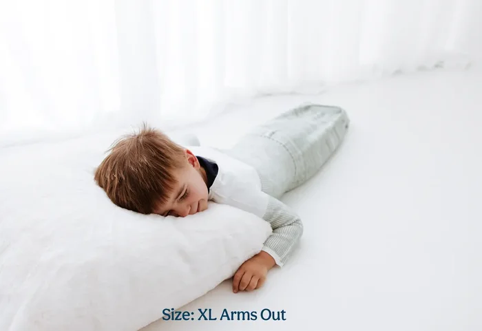 Swaddelini Bamboo Blend Mint Arms Out™ Long Sleeve Sleep Sack
