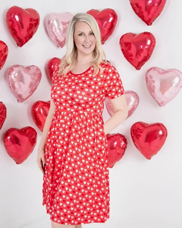 Sweet Little Hearts | Bamboo Women’s Dress