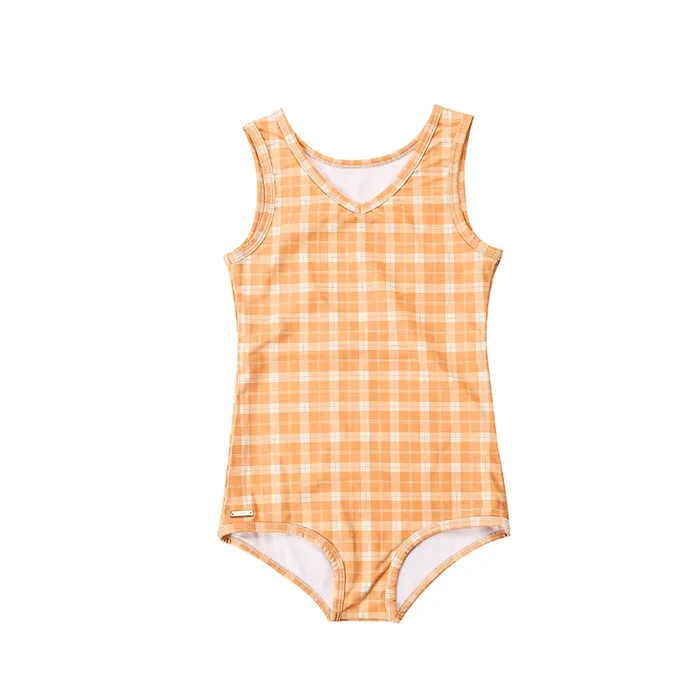 Sweetheart 1 Piece Swimsuit | Upf + Recycled – Buckwheat Plaid