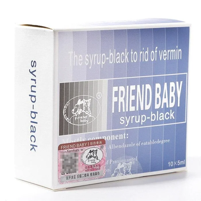 Syrup Black/Red Puppy Oral Suspension Dewormer 50ml ( Drontal Alternative )