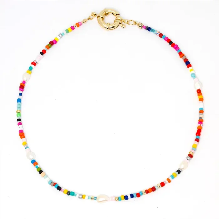 Tabitha Pearl Beaded Choker