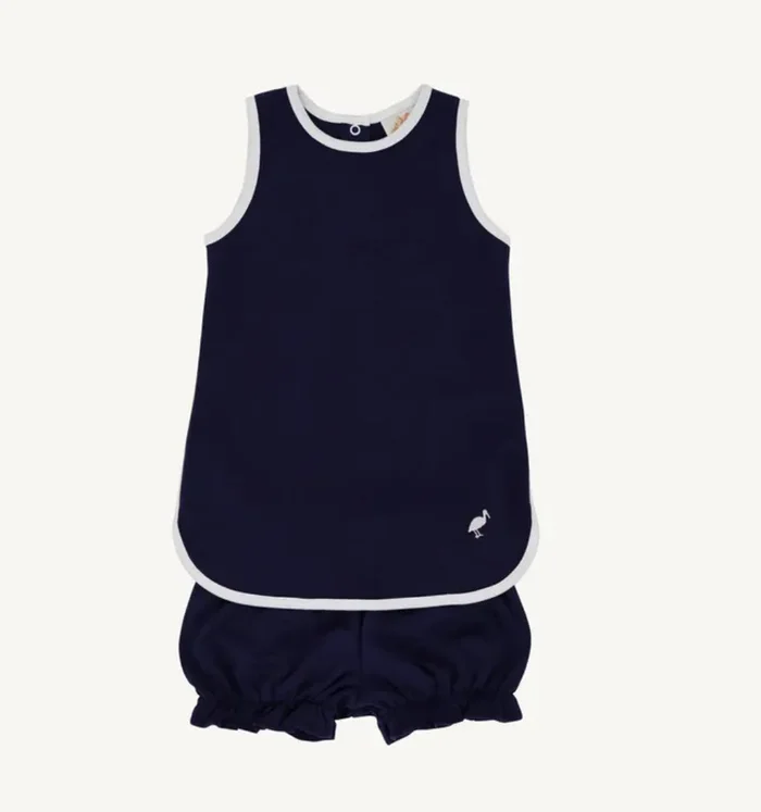 Taffy Tennis Dress | Nantucket Navy + White