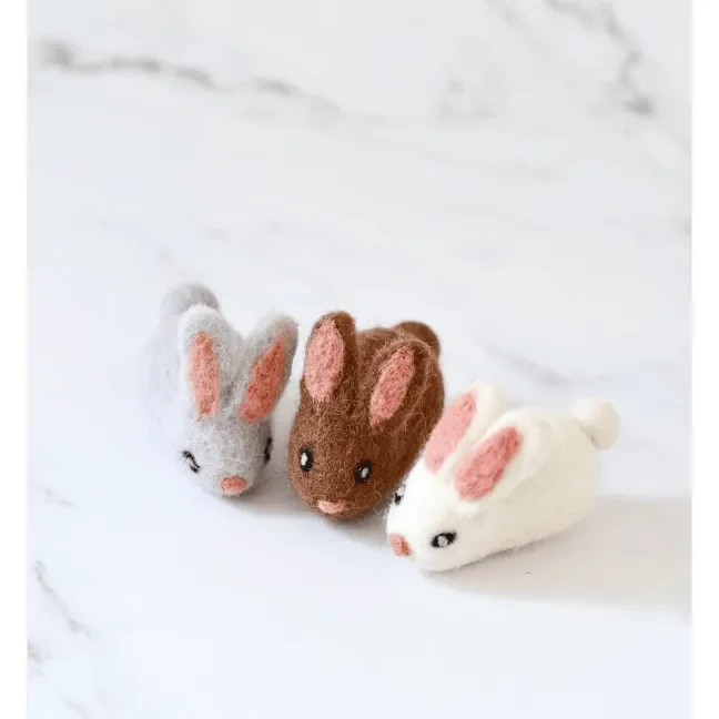 Tara Treasures Felt Rabbits- 3 Rabbits