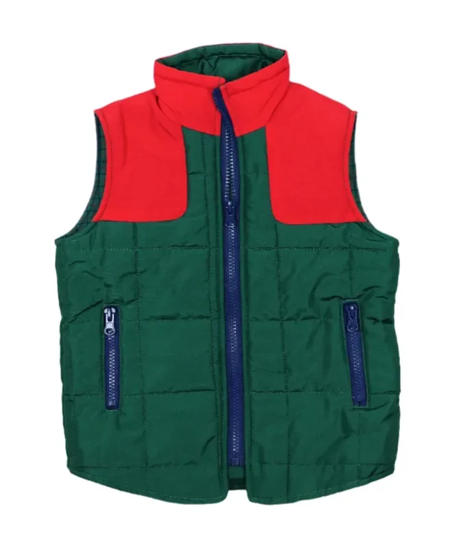 Tattersail Vest | Green + Red