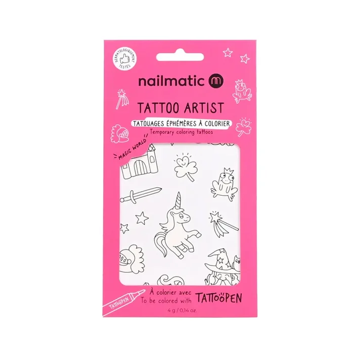 Temporary Coloring Tattoos – Magic World