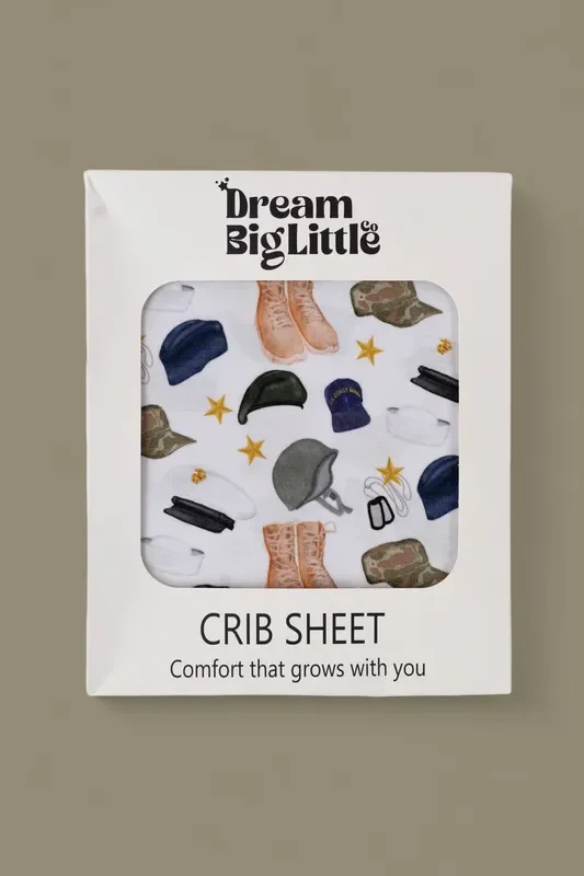 Thank You For Your Service Dream Crib Sheet