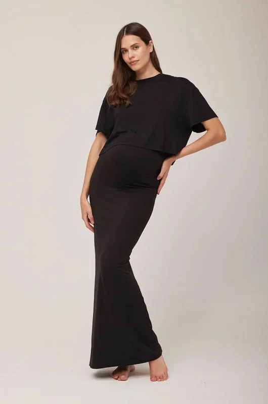 The 2-In-1 Maternity Maxi Skirt