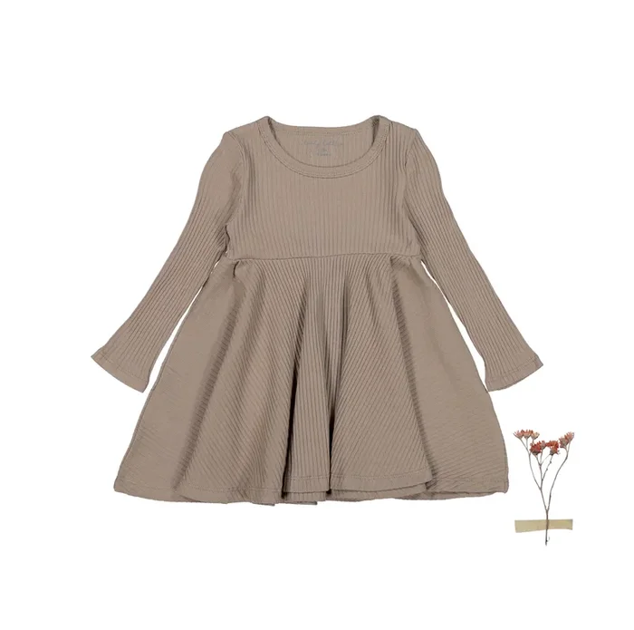 The Long Sleeve Dress – Taupe