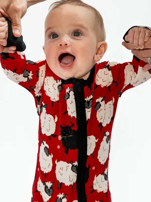 The Lucky Sheep Zip Romper