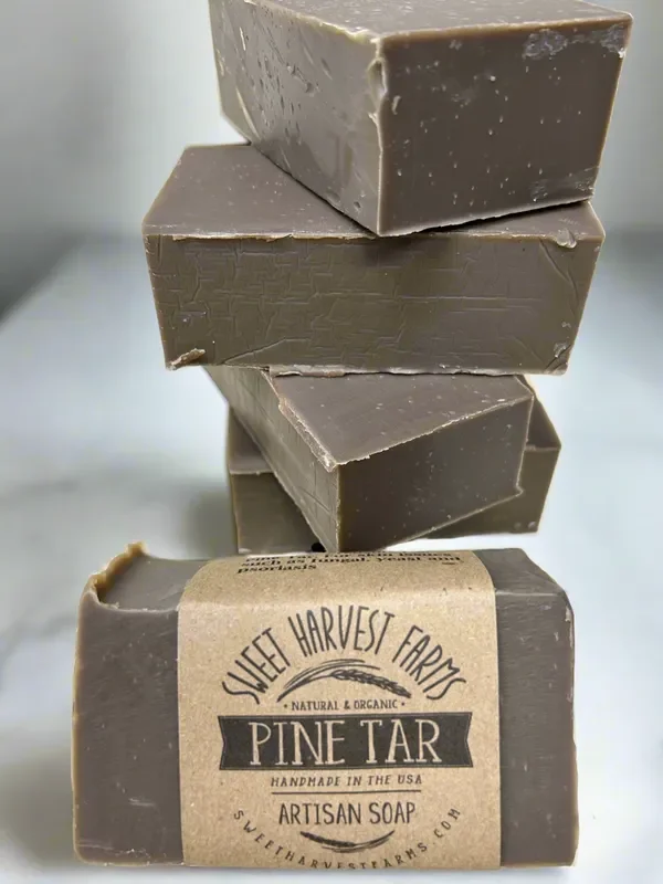 The Original Pine Tar Organic Handmade Soap – Creosote FREE – Psoriasis, Yeast and Fungal Skin issues