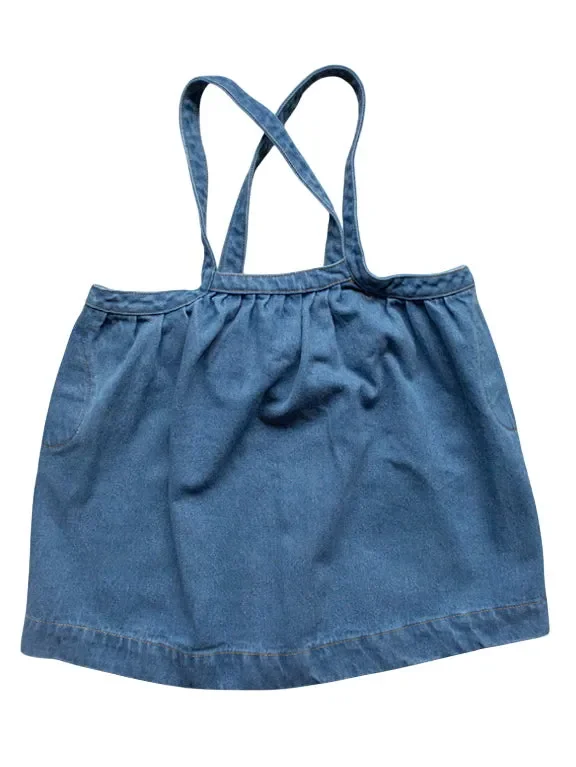 The Oversized Denim Pinafore