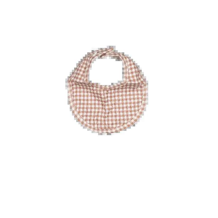 The Printed Bib – Rosewood Gingham