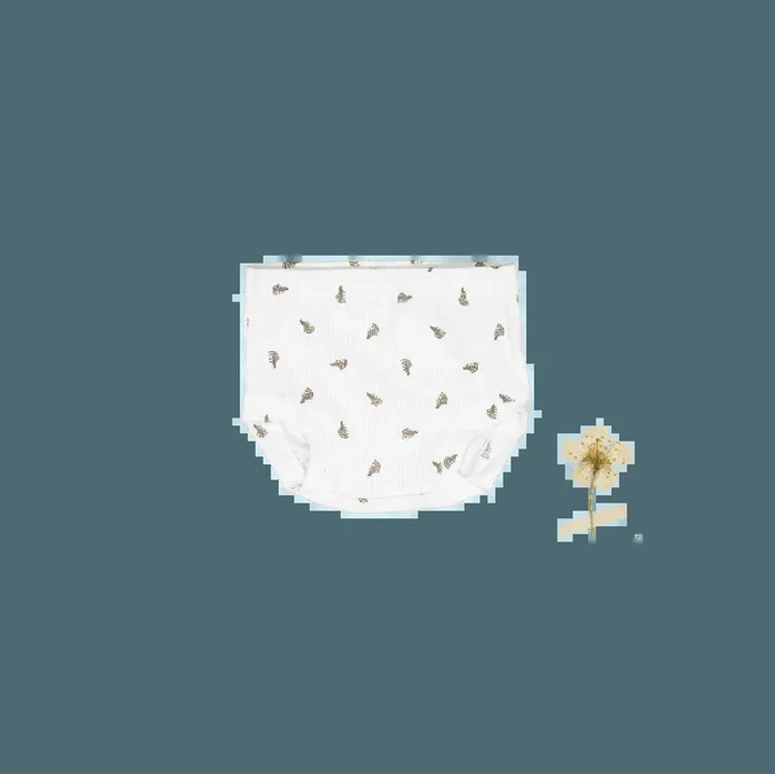 The Printed Bloomer – White Leaf