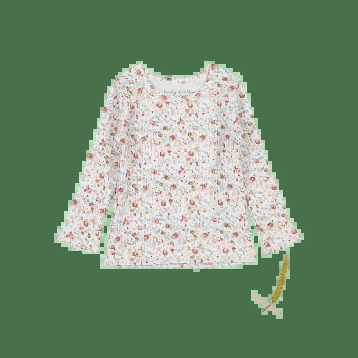 The Printed Long Sleeve Tee – Evelyn