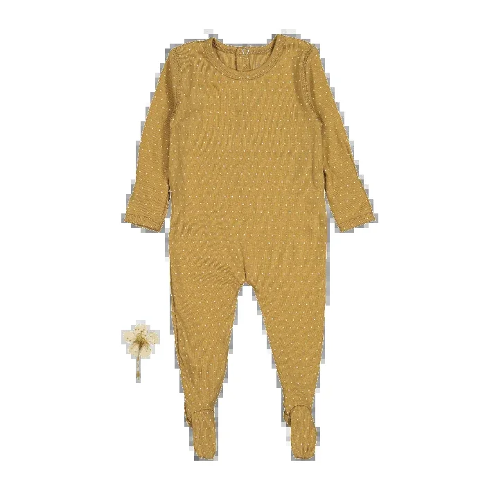 The Printed Romper – Golden Dot