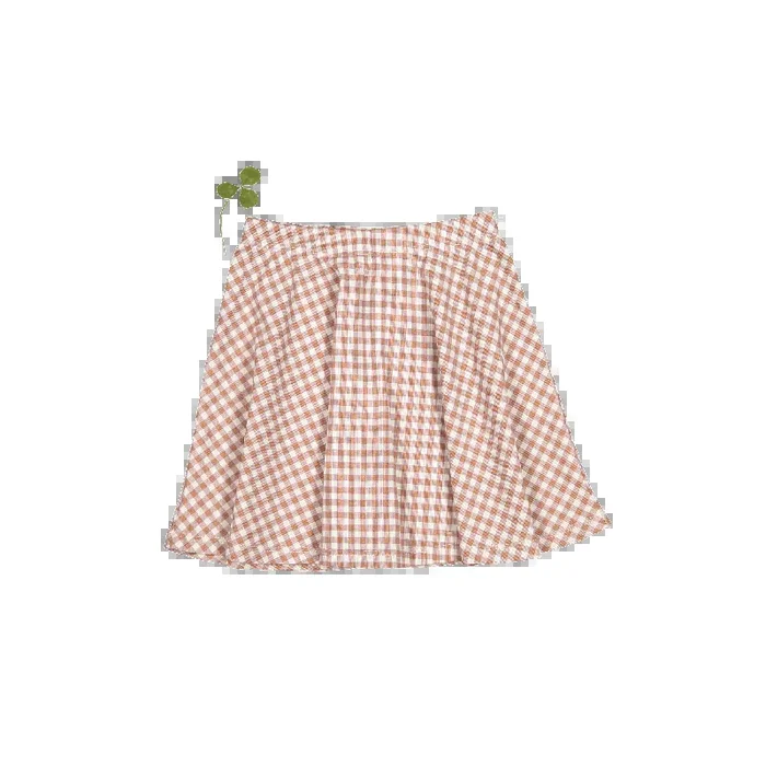 The Printed Skirt – Rosewood Gingham