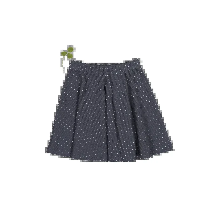 The Printed Skirt – Steel Dot