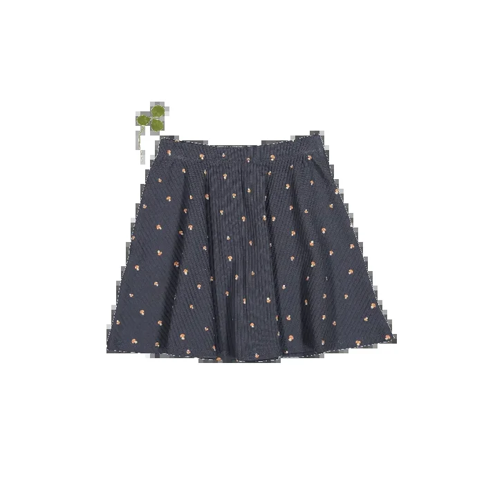 The Printed Skirt – Steel Mushroom