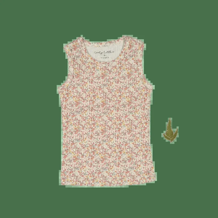 The Printed Tank – Mist Floral