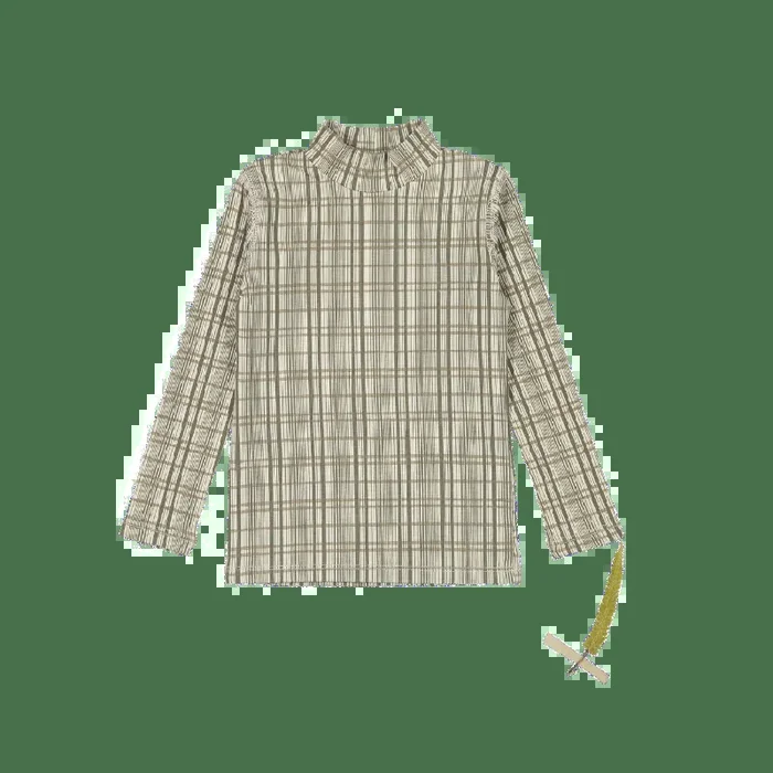 The Printed Turtleneck – Plaid