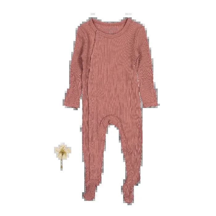 The Snap Romper – Rosewood Ribbed
