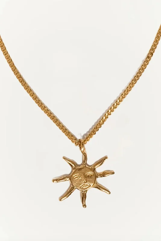 The Sol Necklace // 24K Gold