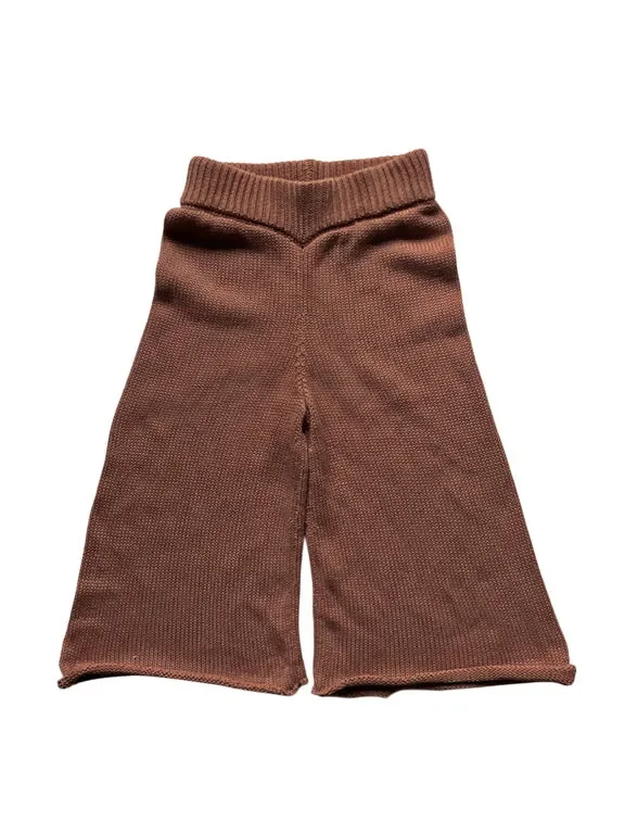 The Wide Leg Knit Trouser