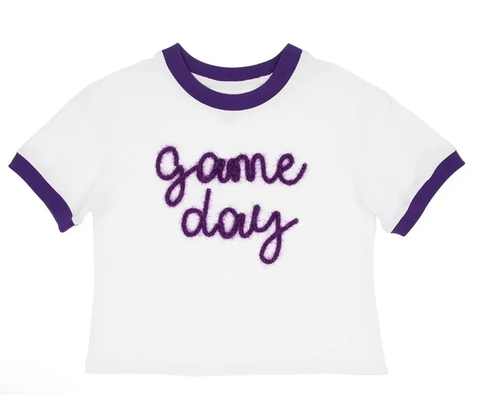 Tinsel Game Day Tee | Purple