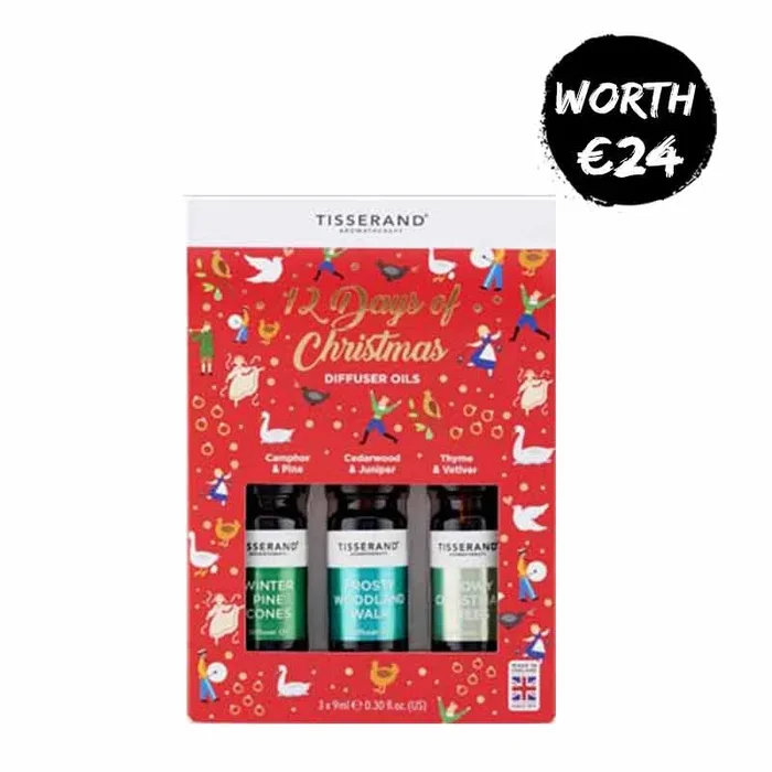 Tisserand 12 Days of Christmas Diffuser Oil Trio Gift Set Discontinued