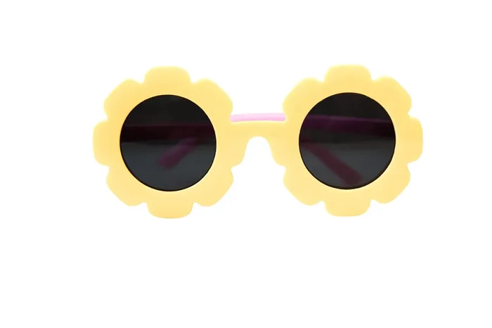 Toddler & Kid Daisy Sunglasses – Yellow & Pink